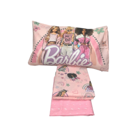 COMPLETO LENZUOLO BARBIE SINGOLO IN COTONE 100%