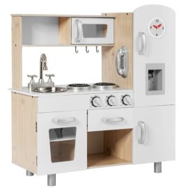 Cucinetta per bambini in legno con telefono piano cottura frigo lavello rimovibile Cucina giocattolo