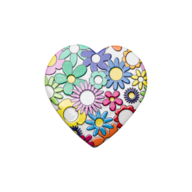 12 Pezzi magnete con cuore linea fiorello amici di cuore matto