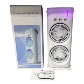 Ventilatore per aria condizionata da tavolo USB estivo fresco a doppia lama