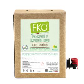 EKO DETERGENTE PAVIMENTI E SUPERFICI DURE ECOLOGICO BAG IN BOX 3 LT