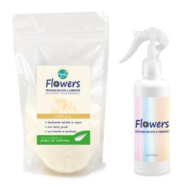 PROFUMA BUCATO E AMBIENTE IN POLVERE ECOLOGICO FLOWERS MARSIGLIA 200 GR +SPRUZZINO VUOTO