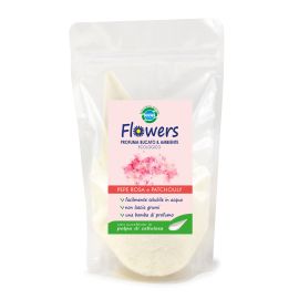 PROFUMA BUCATO E AMBIENTE IN POLVERE ECOLOGICO FLOWERS PEPE ROSA E PATCHOULI 200 GR