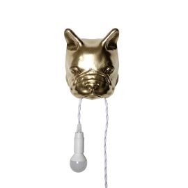 French Bulldog Gold - lampada da parete
