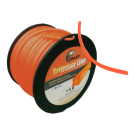 Filo per decespugliatore quadrato 4mm bobina 100mt taglaerba cavo matassa rosso