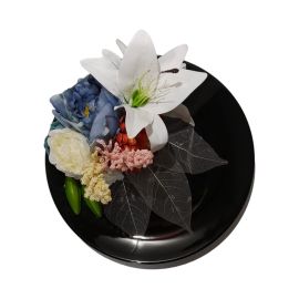 Piatto ceramica design bouquet floreale fatto a mano Collezione PrimaveraAutunno