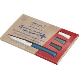 OPINEL - Scatola da 4 Coltelli da Tavola Bon Appétit+ Tempête - Lama in Acciaio Inox Velvet