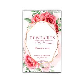 Collezione Passione rosa - Caramelle sartoriali con petali di rosa, estratto di rosa e pesca 