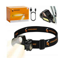 Torcia a Led frontale con magnete 1 LED + 16 COB 6500K a luce bianco freddo
