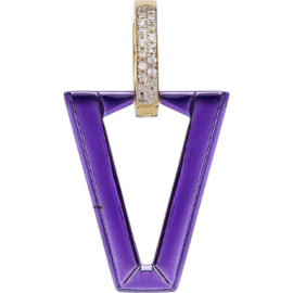 Orecchini Valentina Ferragni UALI METALLIC VIOLET - DVF-OR-LU11