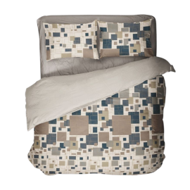 Parure Copripiumino Alanus 100% Cotone - Novia - 1 piazza