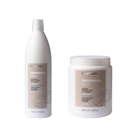 Shampoo e Maschera al cocco protettivo per capelli trattati Oyster 1lt + 1lt