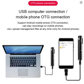 Penna per Registratore Vocale Digitale USB MP3 