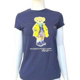 Polo Ralph Lauren T-shirt Donna Polo Bear Slim-fit Blu Orsetto	