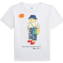 Polo Ralph Lauren T-shirt Donna Polo Bear Slim-fit Maglia Estiva Orsetto	