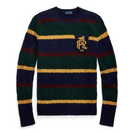 Maglione Ralph Lauren Donna Trecce A Righe Multicolor