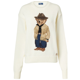 Polo Ralph Lauren Maglione Donna Polo Bear In Cotone Girocollo