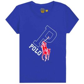 Polo Ralph Lauren Short Sleeves T-shirt Uomo Con Stampa Polo Maglietta Girocollo Maxi Logo Pony 100%