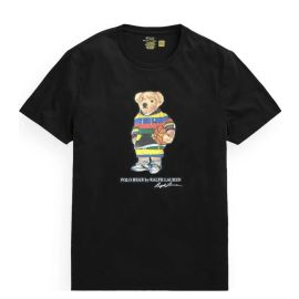 Polo Ralph Lauren T-Shirt Uomo Basket Bear Maglia Girocollo Mezze Maniche Orso