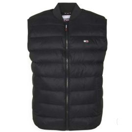 Tommy Hilfiger Piumino Eco Smanicato Gilet Uomo Bomber Senza Maniche Tinta Unita Imbottito Zip E Tas