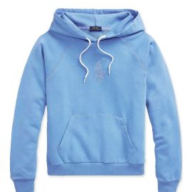 Ralph Lauren Felpa Donna Logo Con Cappuccio Felpa Polo In Jersey Di Misto Cotone Con Maxi Logo Ricam