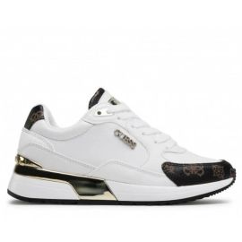 Guess Sneakers Nere Donna Scarpe Sportive Lacci Suola In Gomma Scarpa Fl5moxfal12 Casual Logo Sneake