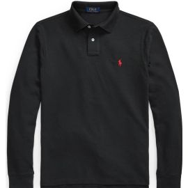 Polo Ralph Lauren Slim Fit Uomo Maniche Lunghe 100% Cotone Logo Pony Ricamato