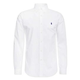 Camicia Ralph Lauren Uomo Slim Fit Colletto Button-Down Logo Ricamato Camice Moda Per Lui